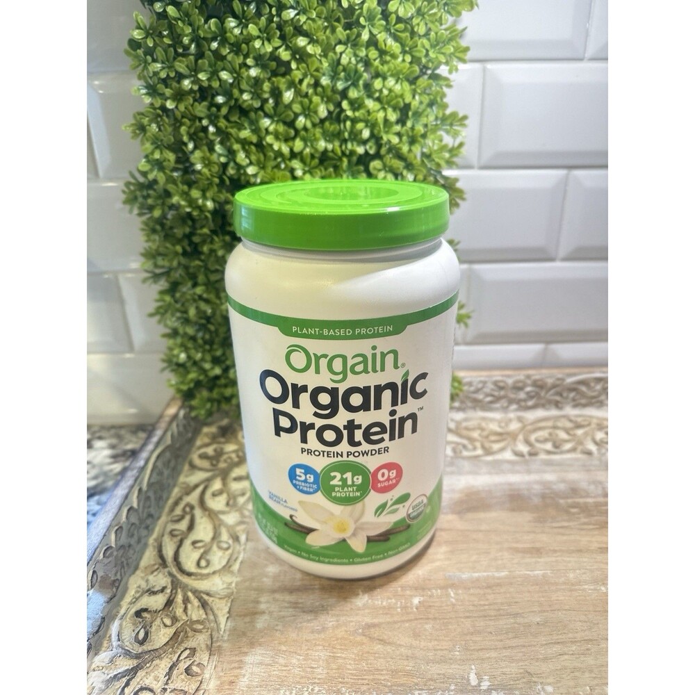 Orgain Organic Protein Plant Based Powder Vanilla Bean